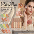 Beginner Friendly Multi-Task Concealer Contour Stick, Waterproof Sweatproof Smudge Resistant Formula, Green and Red Color Corrector Pen, Brightens Facial Features, Conceals Dark Circles and Skin Blemishes