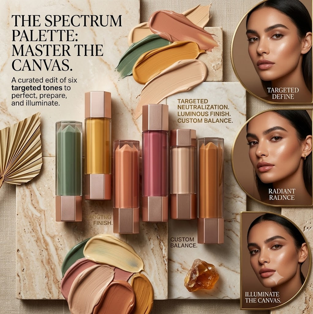 Beginner Friendly Multi-Task Concealer Contour Stick, Waterproof Sweatproof Smudge Resistant Formula, Green and Red Color Corrector Pen, Brightens Facial Features, Conceals Dark Circles and Skin Blemishes