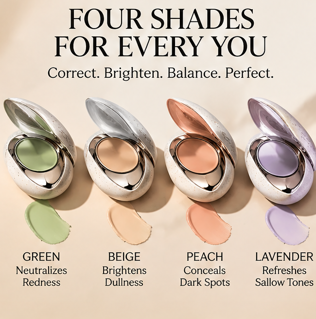 COMPLEXION PERFECTED – Portable Correcting Pods Set, Corrects, Brightens & Blends Naturally, Skin-Like Finish Anywhere You Go