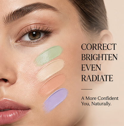COMPLEXION PERFECTED – Portable Correcting Pods Set, Corrects, Brightens & Blends Naturally, Skin-Like Finish Anywhere You Go
