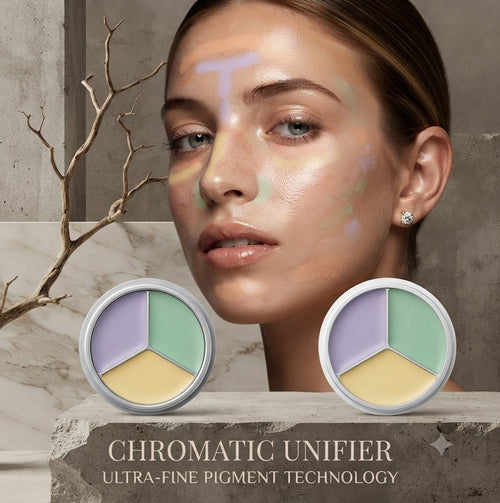 Multi-Tasking Color Corrector & Concealer Cream – 3-Color Waterproof Face Primer for Dark Circles, Spot Coverage, and Brightening Skin Tone