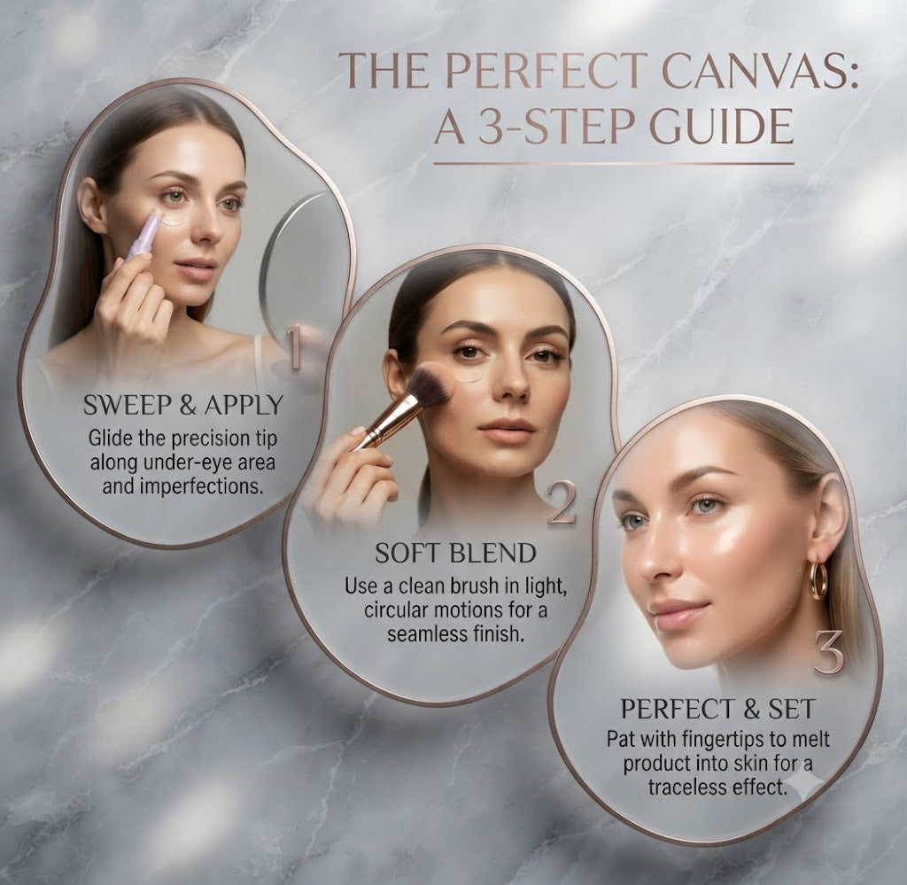 Natural Moisturizing Face Contour & Concealer Stick – Lightweight, Long-Lasting Cream Contour Makeup for Sculpting & Highlighting, Skin-Friendly Travel Size