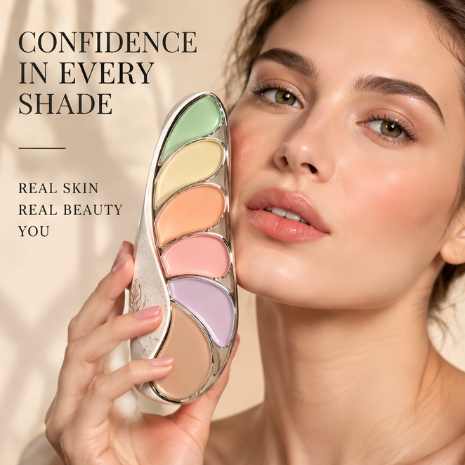 SPECTRUM CORRECTING PALETTE – Multi-Color Correcting Concealer, Balance, Brighten & Perfect, Skin Friendly with Natural Finish & All Day Confidence