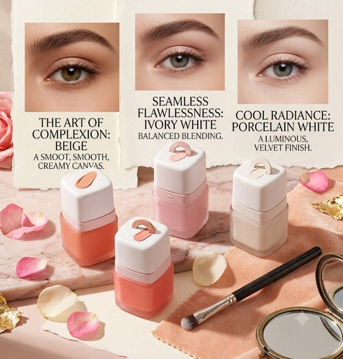 Twist-Up Concealer Cream with Integrated Brush 2 Pack, Waterproof Sweatproof Lightweight Face Concealer, Conceal Dark Circles, Blemishes and Lip Dullness for Light & Medium Skin, Ideal Festival & Valentine Gift